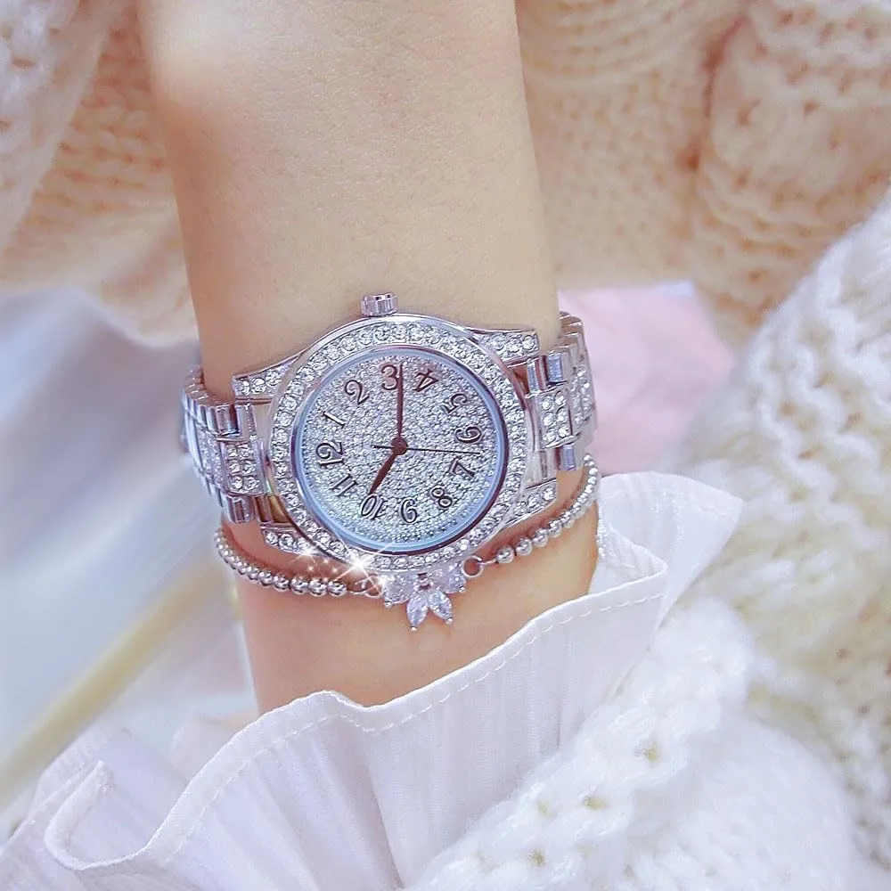 Easy Read Analog Waterproof Dress manipulate revitalize ridiculous cabinetmaker instead magnesium Watch with Stainless Steel Band ADSBIAOYE Gold Watches for Women Luxury Diamond Ladies Bracelet Watch 