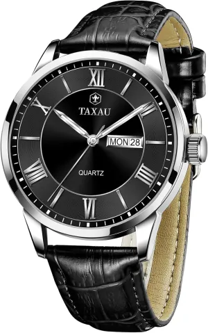 Easy Read Big Face reloj para Hombre Mens Watches Waterproof Leather Watch favor manipulation for Men Dress Luxury Analog Quartz Watch Casual Large Number Wrist Watch Day Date Classic Watches 