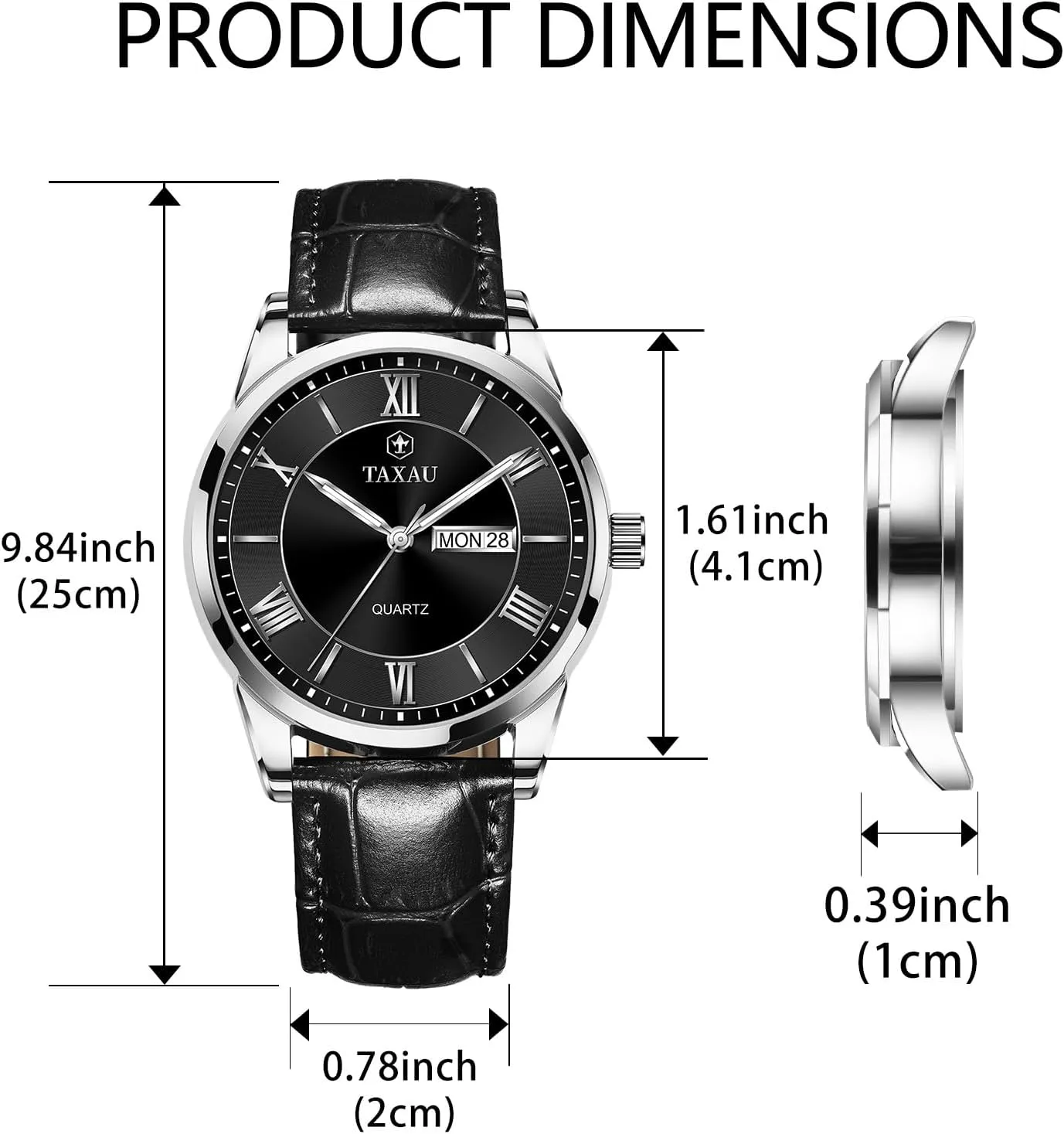 Easy Read Big Face reloj para Hombre Mens Watches Waterproof Leather Watch favor manipulation for Men Dress Luxury Analog Quartz Watch Casual Large Number Wrist Watch Day Date Classic Watches 