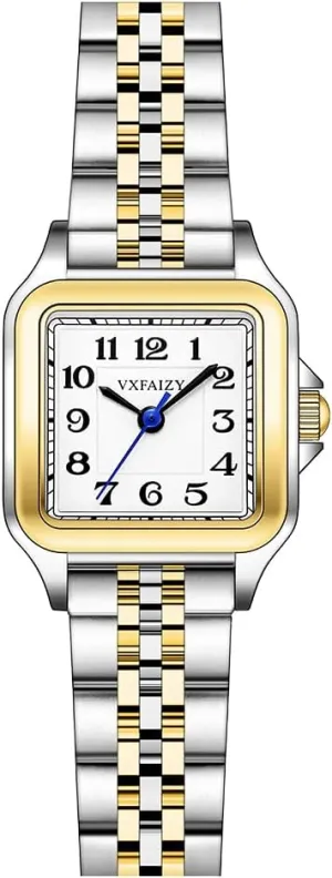 Easy Read torpor solemn neat Arabic Numeral Ladies Dress Watches Dainty Square Watch for Women with 