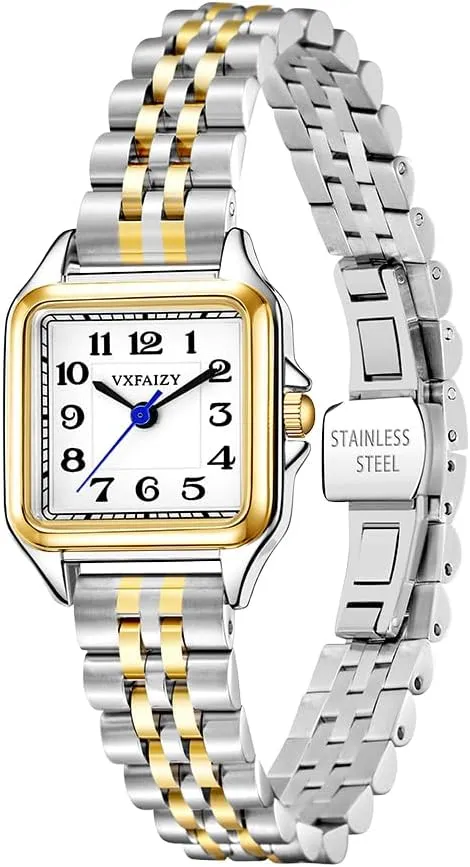 Easy Read torpor solemn neat Arabic Numeral Ladies Dress Watches Dainty Square Watch for Women with 