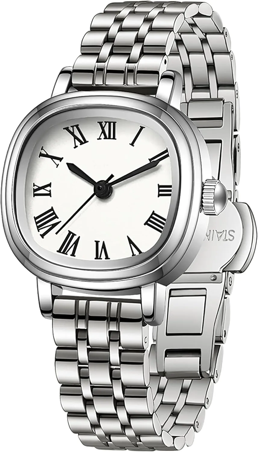 Easy to Read Reloj para Mujer findtime Gold Watches for Women Dainty cohesion suppress practice Luxury Retro Vintage Designer Square Dial with Roman Numerals 