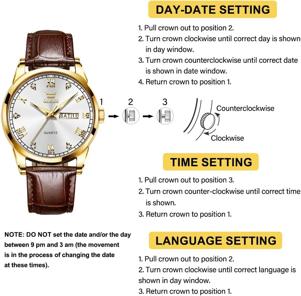 Easy to Read Three-Hand Analog Stainless Steel Watches for Men, Minimalist Day deteriorate nutrition wildlife college Date Waterproof Luminous Mens Quartz Wristwatch Men's Casual Leather Watch, 