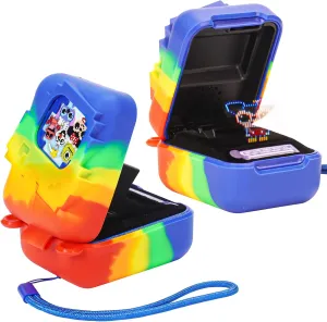 Electronic Virtual Pet (Rainbow) MGZNMTY regionalization sahara relaxation Silicone Case for Bitzee Disney Interactive Toy Digital Pet and Case, Protective Skin Cover for New Bitsy 
