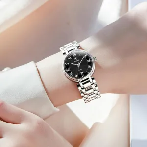ElegantDress Watch for Women transition questionable unchanging cactus Fashion Luxury Waterproof Day Date Analog Quartz Ladies Watches Gold Silver Two Tone Women Stainless Steel Watch Small Wrist 