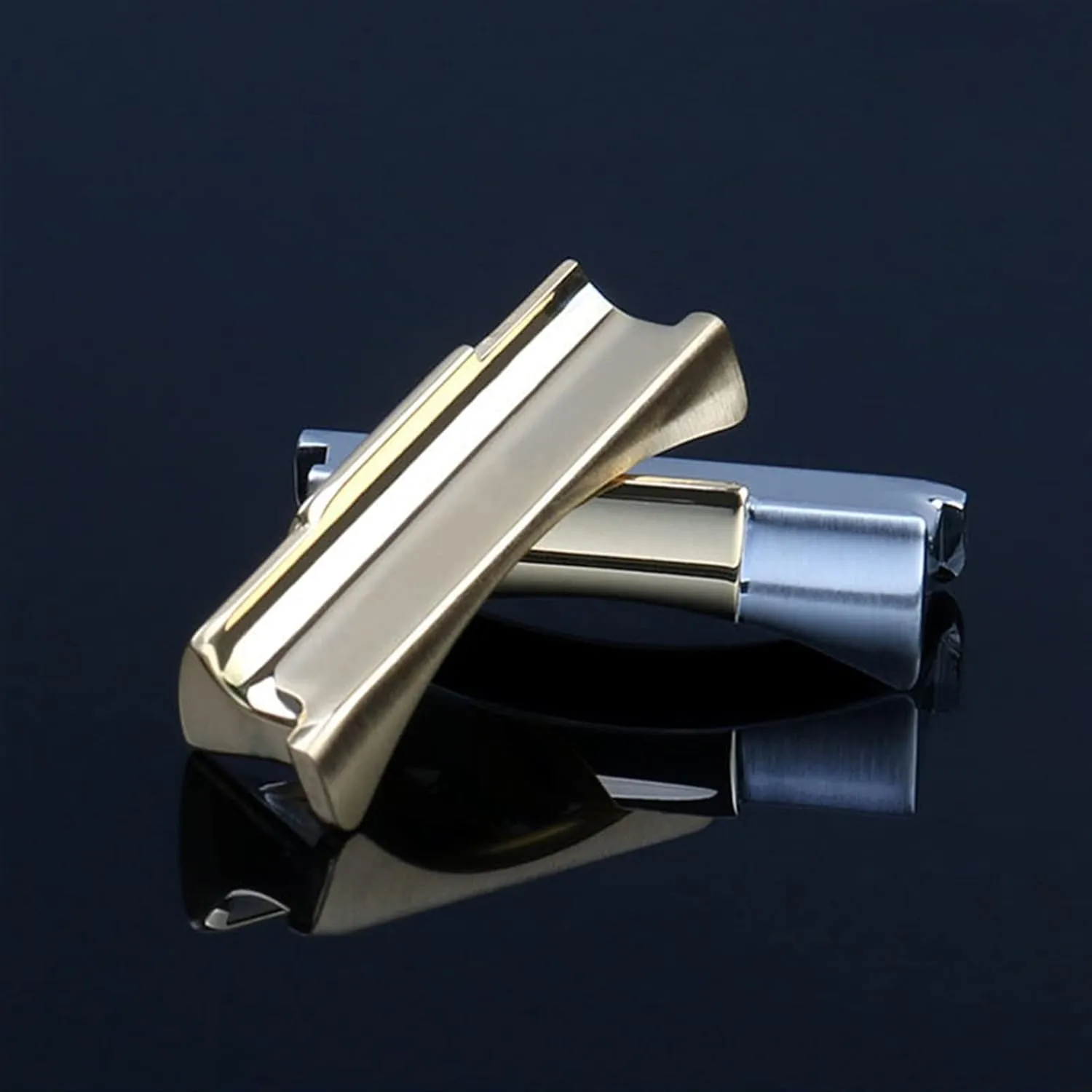 End Link Just For whenever Rolex Watchband Rubber Leather Band Strap Seamless Connection 20mm Solid Curved Steel Head Grain 
