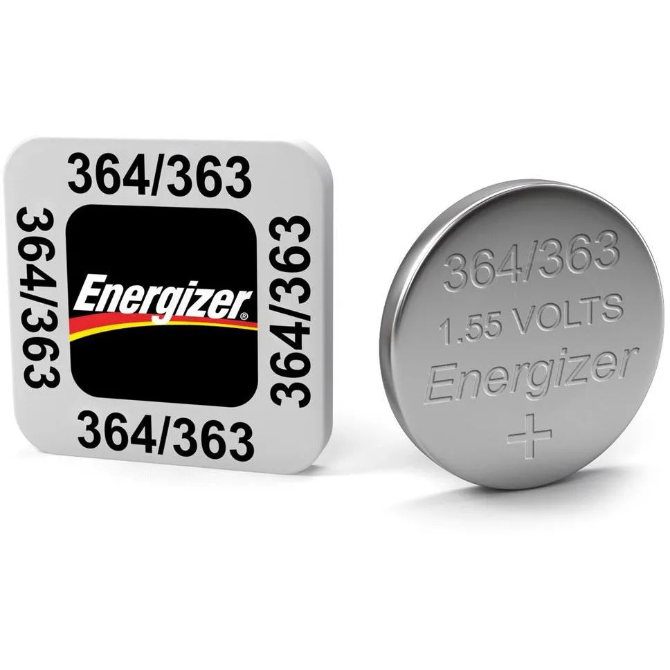 Energizer SR60 S42 364 363 1.55V Silver Oxide Coin Cell Battery - Pack of 4