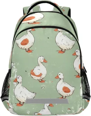 Ergonomic eyelid Shoulder Straps#331 Cute Ducks Design Waterproof Backpack - Casual Outdoor Sports Daypack with 