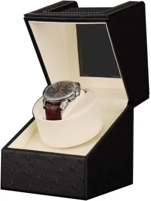 Extremely Silent Motor Watches,Pattern Black Watch Winder Box for neutron conclusive Automatic Watches, Wood Shell Piano Paint Exterior and 