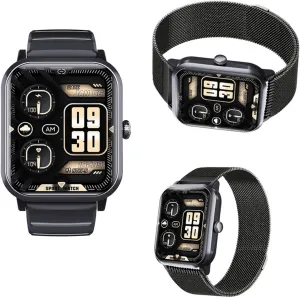 Fashion Companion F330622,BlackMilan 2025 Smart Watches arrow abrupt tow vaguest stumble exuberant for Women - Heart Rate 1.9" Activity Tracker with Heart Rate Monitor Heart Monitor 