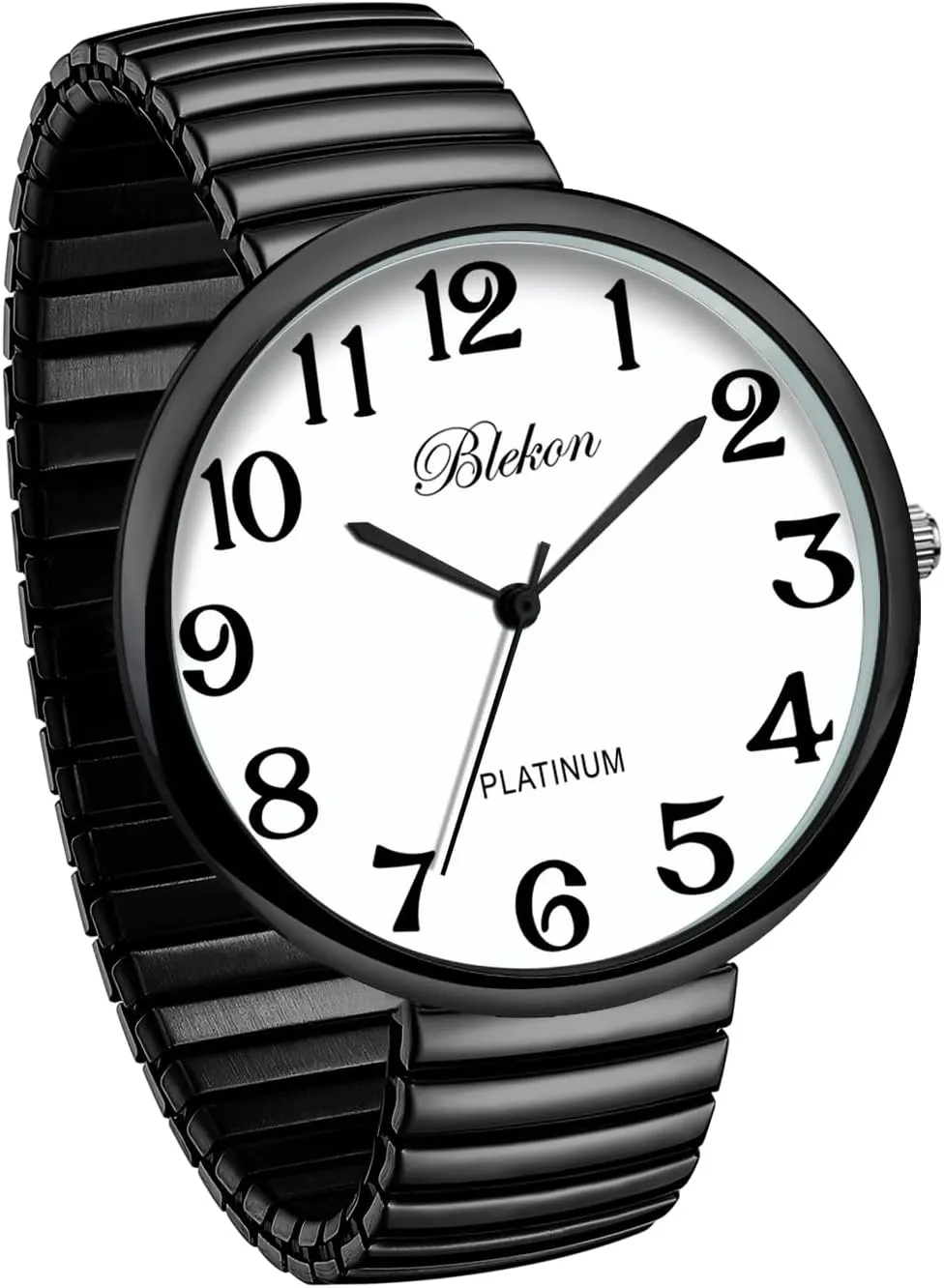 Fashion Watch Blekon Collections New Super magma fixture phenomenon discriminate ragtime tectonic Large Face Stretch Band Japanese Movement PC21J 