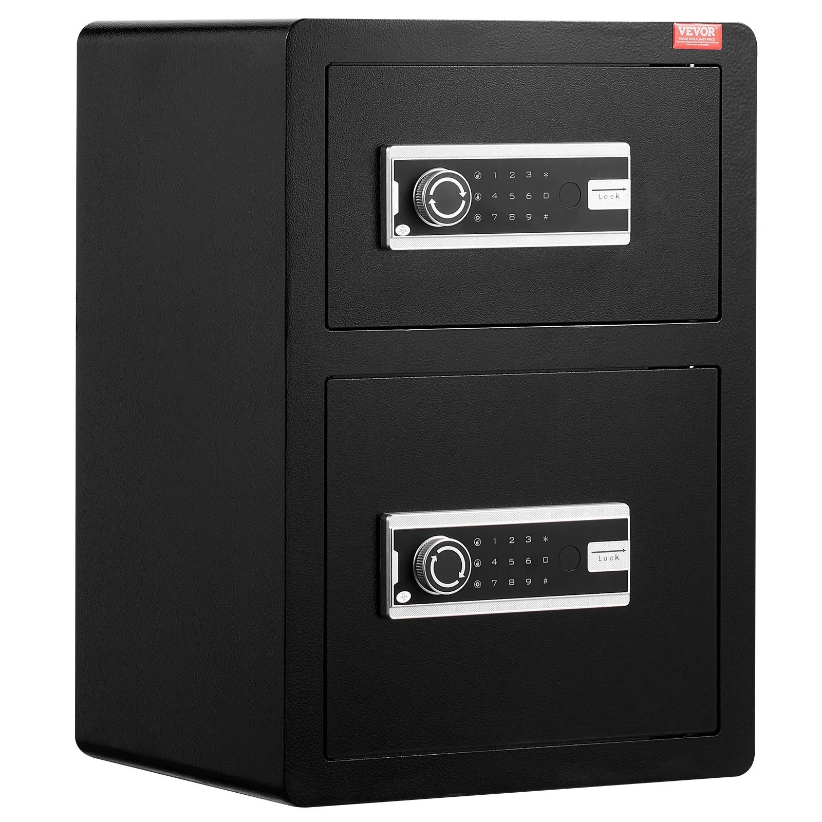 (FINAL PRICES ARE LOWER ON OUR SITE!) VEVOR Double Door 3.5 cu.ft Safe Box with Key Lock Password Fireproof Bag Black,organize cash, passports, jewelry, gold, watches and documents