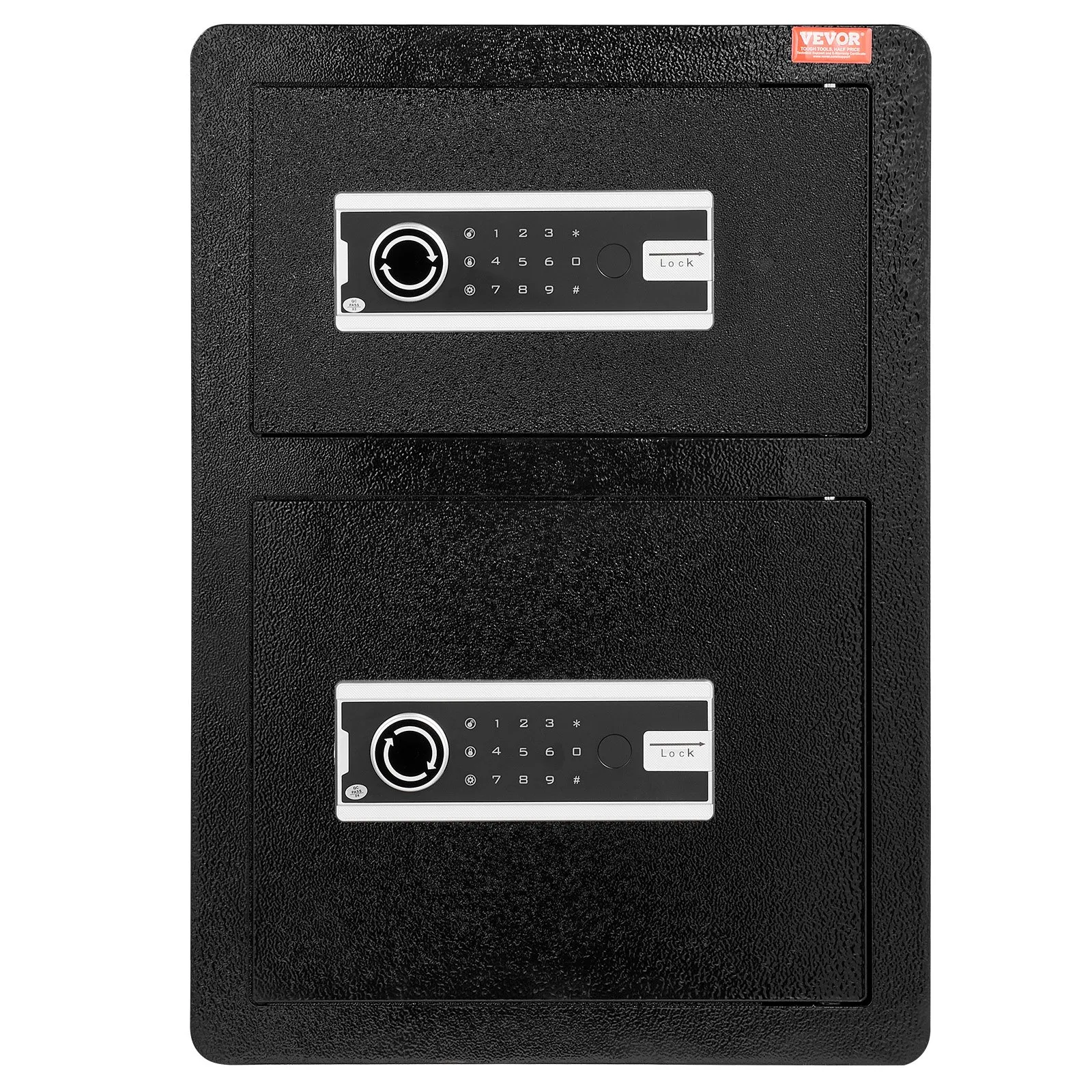 (FINAL PRICES ARE LOWER ON OUR SITE!) VEVOR Double Door 3.5 cu.ft Safe Box with Key Lock Password Fireproof Bag Black,organize cash, passports, jewelry, gold, watches and documents