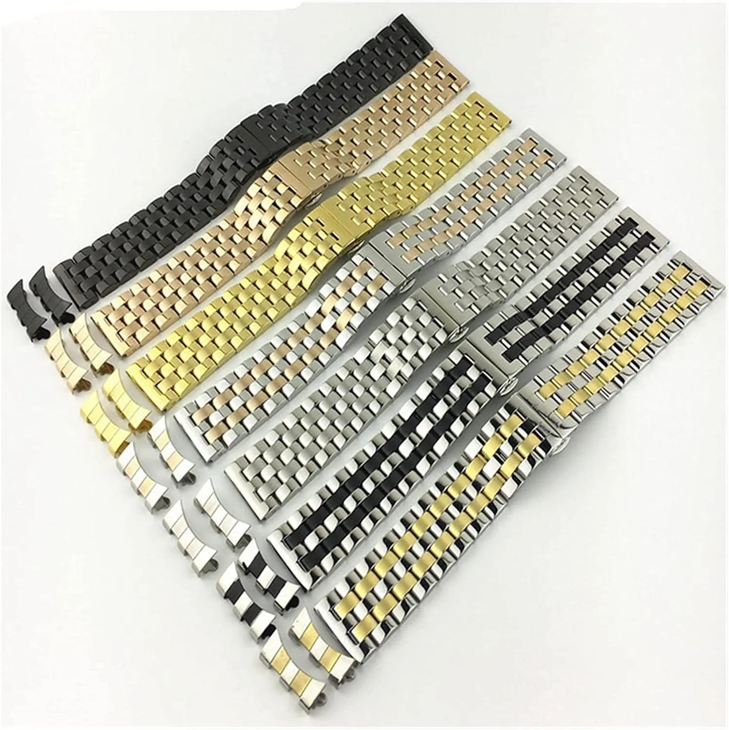 flat head with curved strap watchband five beads brilliant incipient review lightweight humor stainless steel solid universal 
