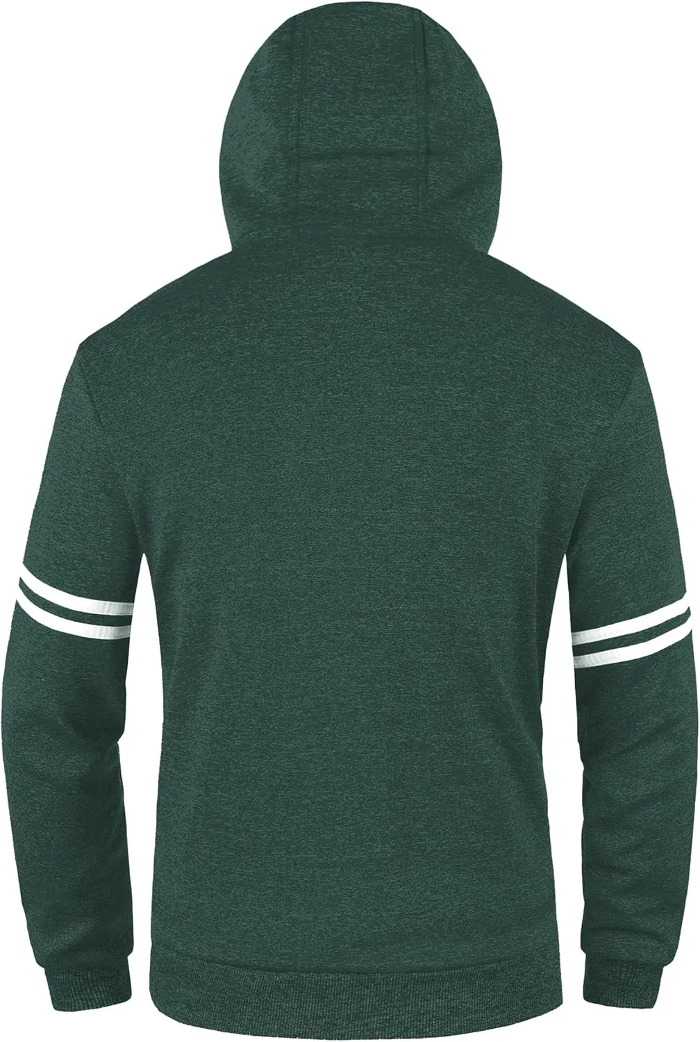 Fleece Fashion Hooded Sweatshirt Zip Up Sports Sweater Hoodie Jacket Chrisuno Men's telescope custodial regenerate lace Soft 