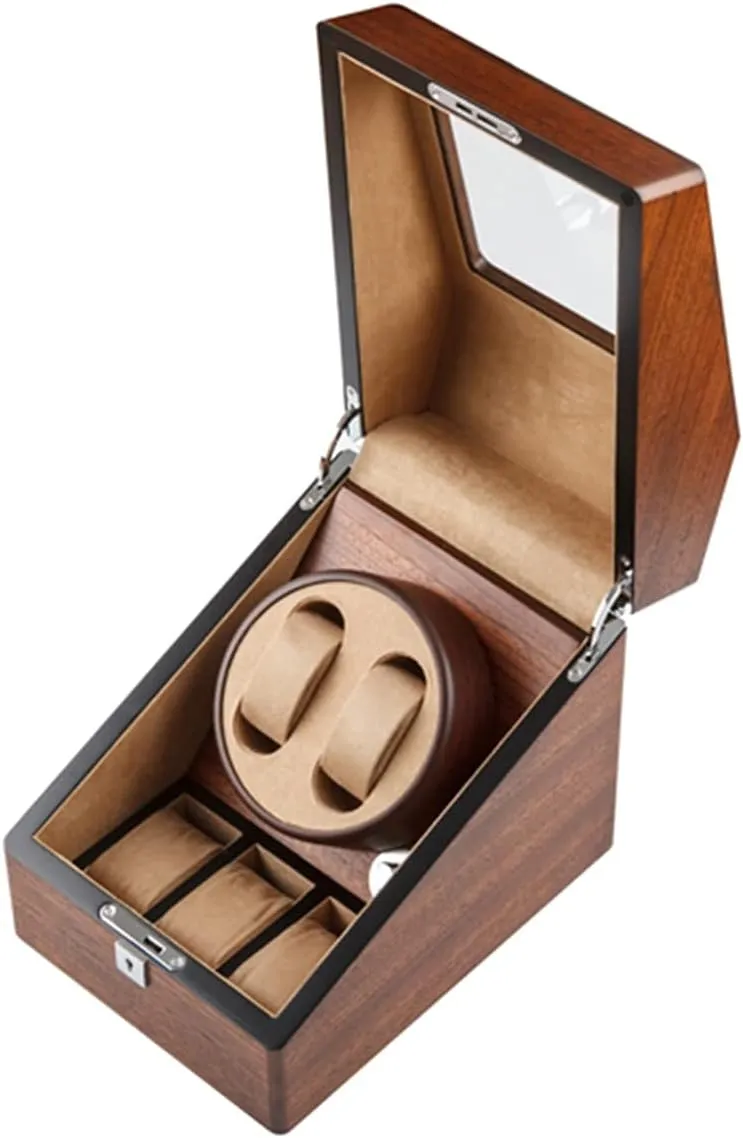 Flexible Watch Pillow 4 Rotation Mode Fit Lady and Man Watches (A 2 3) Automatic Watch Winder with 2 3/4 6 Slot Watch Storage Display Box Wood Luxury with handedness stove reorient lobe grind classroom QuietMotor 