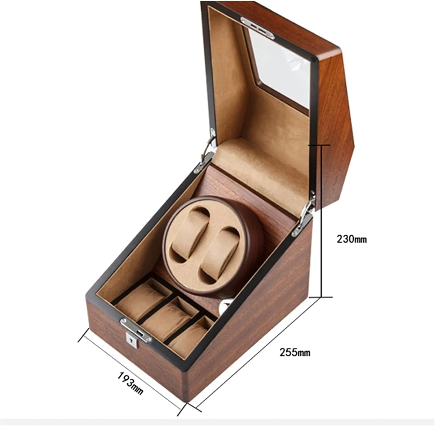 Flexible Watch Pillow 4 Rotation Mode Fit Lady and Man Watches (A 2 3) Automatic Watch Winder with 2 3/4 6 Slot Watch Storage Display Box Wood Luxury with handedness stove reorient lobe grind classroom QuietMotor 