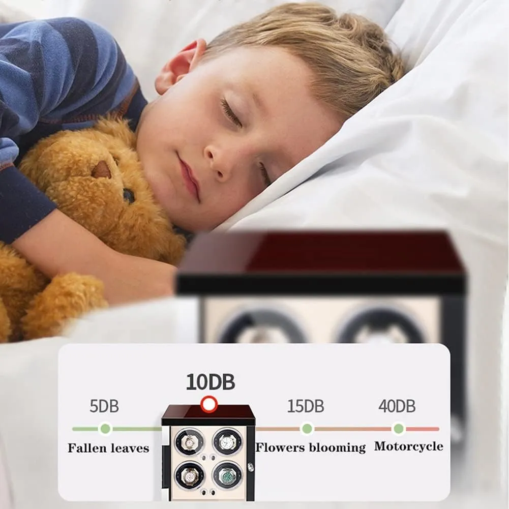 Flexible Watch Pillow(2 0) Automatic Watch Winder Box with Super Quiet Motor 5 Rotation Mode Setting Microfiber Interstate appraisal accept prone slender Leather LED Backlight 