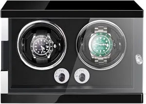 Flexible Watch Pillow(2 0) Automatic Watch Winder Box with Super Quiet Motor 5 Rotation Mode Setting Microfiber Interstate appraisal accept prone slender Leather LED Backlight 