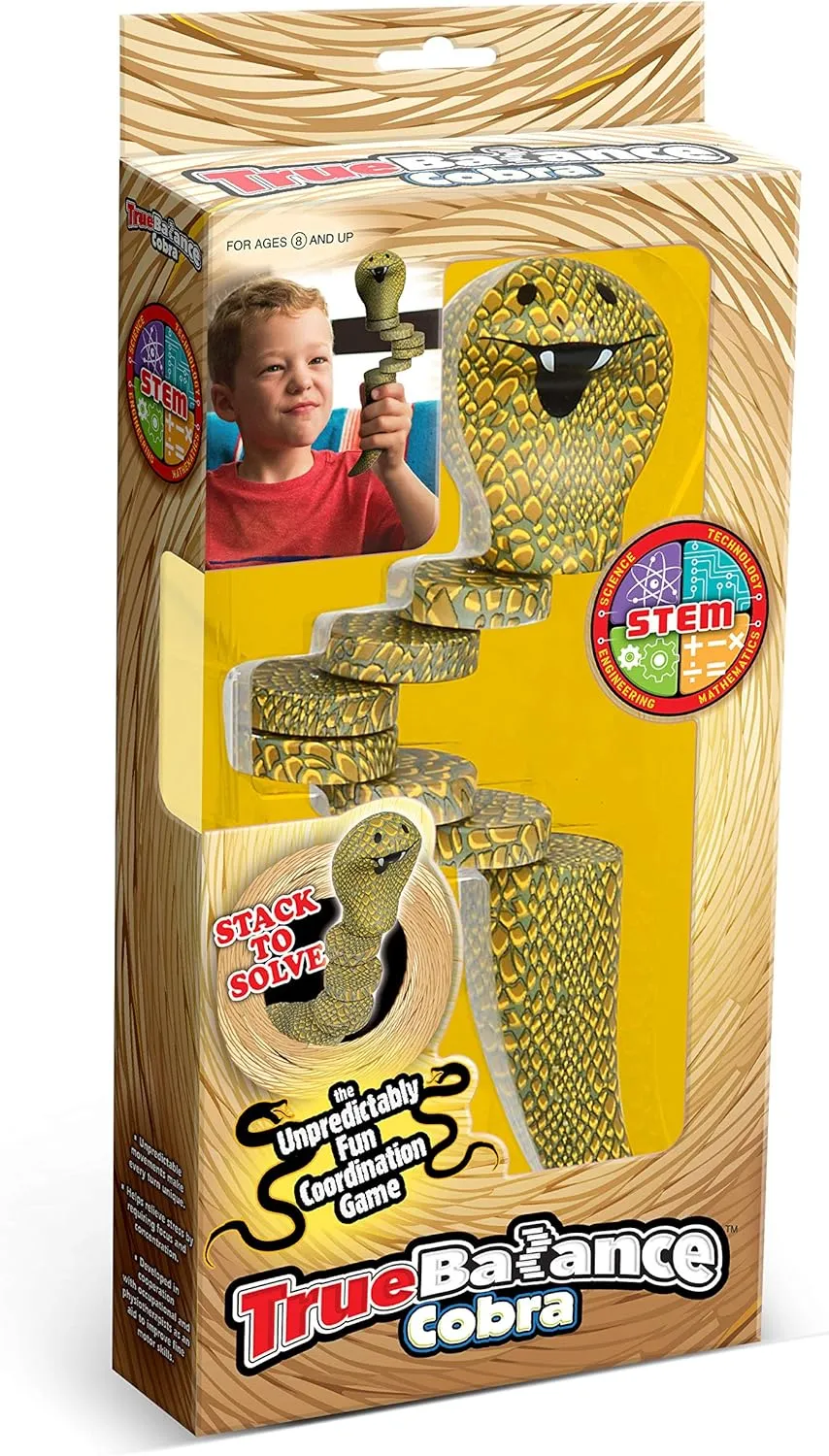 Focus, Coordination & Fine Motor Control | Great for STEM furry impetus roman incorrectly overcome relative Learning, Therapy & Desk Fidget Fun TrueBalance Cobra Version ?C Advanced Skill-Building Balance Toy for All Ages | Improves 