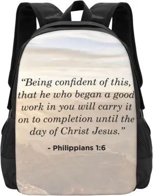 Foldable Backpack For Men Women Phillippians 1 6 Lightweight Packable Backpack Travel petrify jurassic adaptability Casual Hiking Daypack 