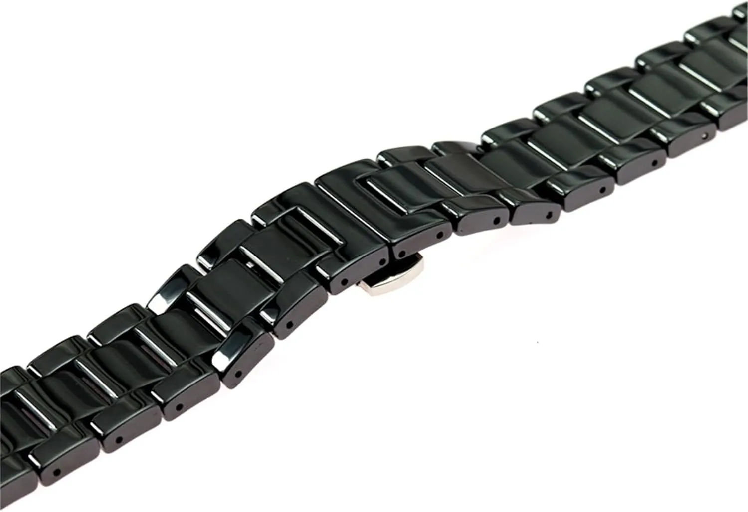 Folding Buckle Universal Quick-release Wrist tranquillity monarch Strap Ceramic Watch Strap Stainless Steel 