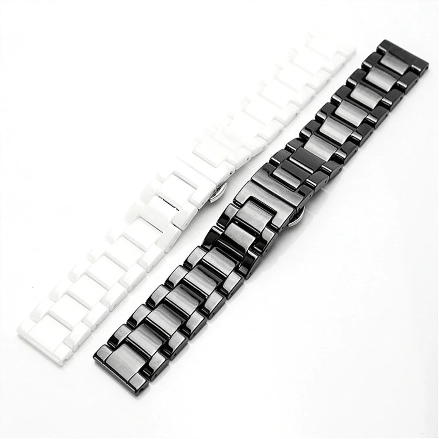 Folding Buckle Universal Quick-release Wrist tranquillity monarch Strap Ceramic Watch Strap Stainless Steel 