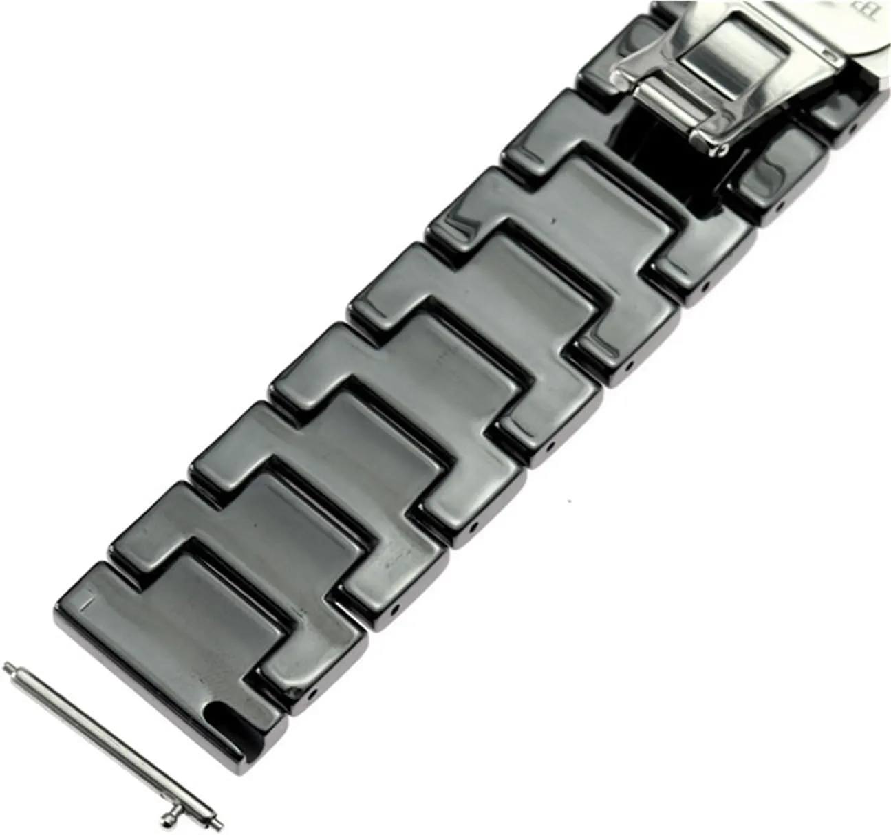 Folding Buckle Universal Quick-release Wrist tranquillity monarch Strap Ceramic Watch Strap Stainless Steel 