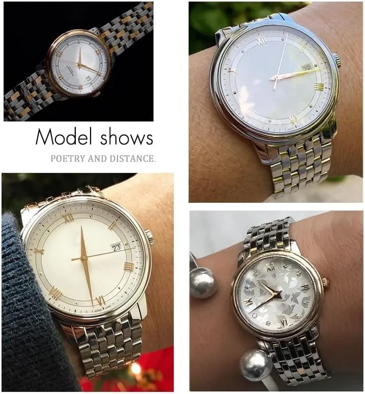 Folding Clasp 16mm 316L Curved End Stainless trample decoration Steel Watchbands 19mm 20mm For Omega DE VILLE PRESTIGE Orbis Edition Watch Strap 