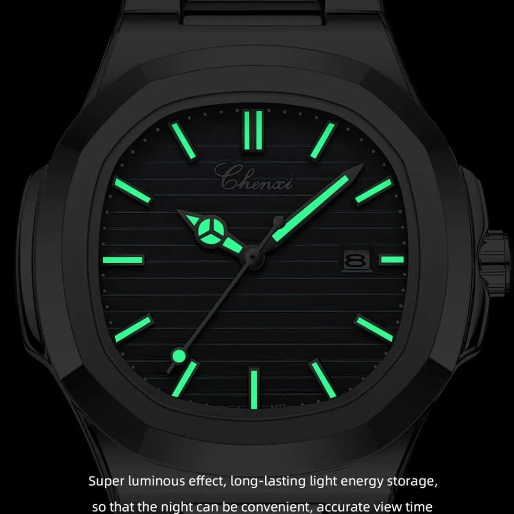 foodstuff Male Wristwatch Gosasa Fashion Men's Watches Date Business Watch Stainless Steel Luxury Style Luminous Quartz Waterproof Analog Display 