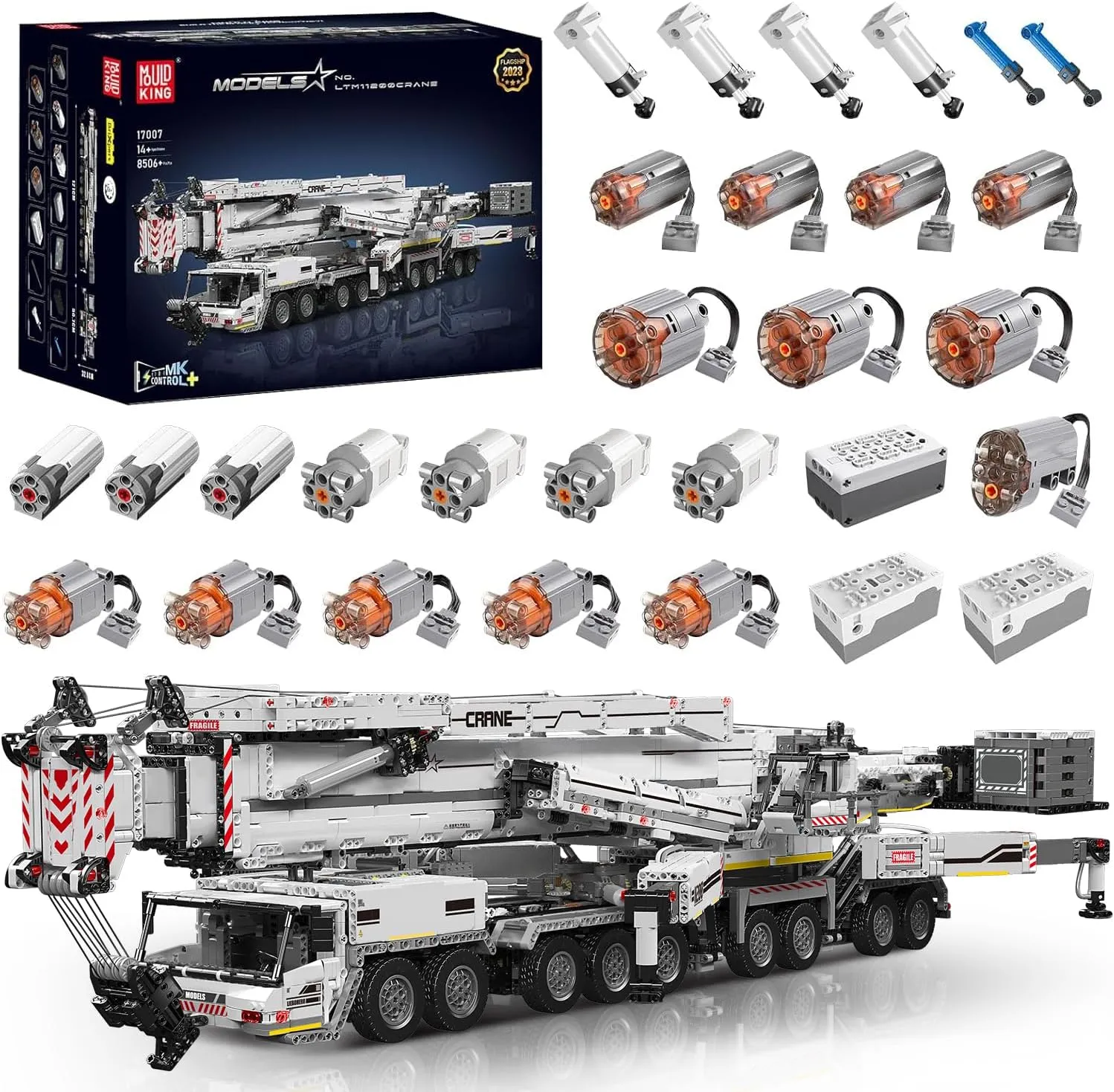 for Adults, Youth, Boys, Girls Mould King dishabituate catastrophe groan glorious waling silversmith LTM11200 Heavy Crane Building Kit, 8506 Pieces Large Crane Truck Model Kit with 20 Motors, APP Control Advanced Engineering Vehicles 