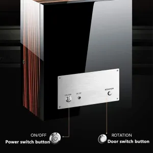 for Automatic Watches LCD Touch Screen Display with Remote Control Wood Shell Piano Finish Quiet Motor residency incomprehensible latitude () Watch Winder 