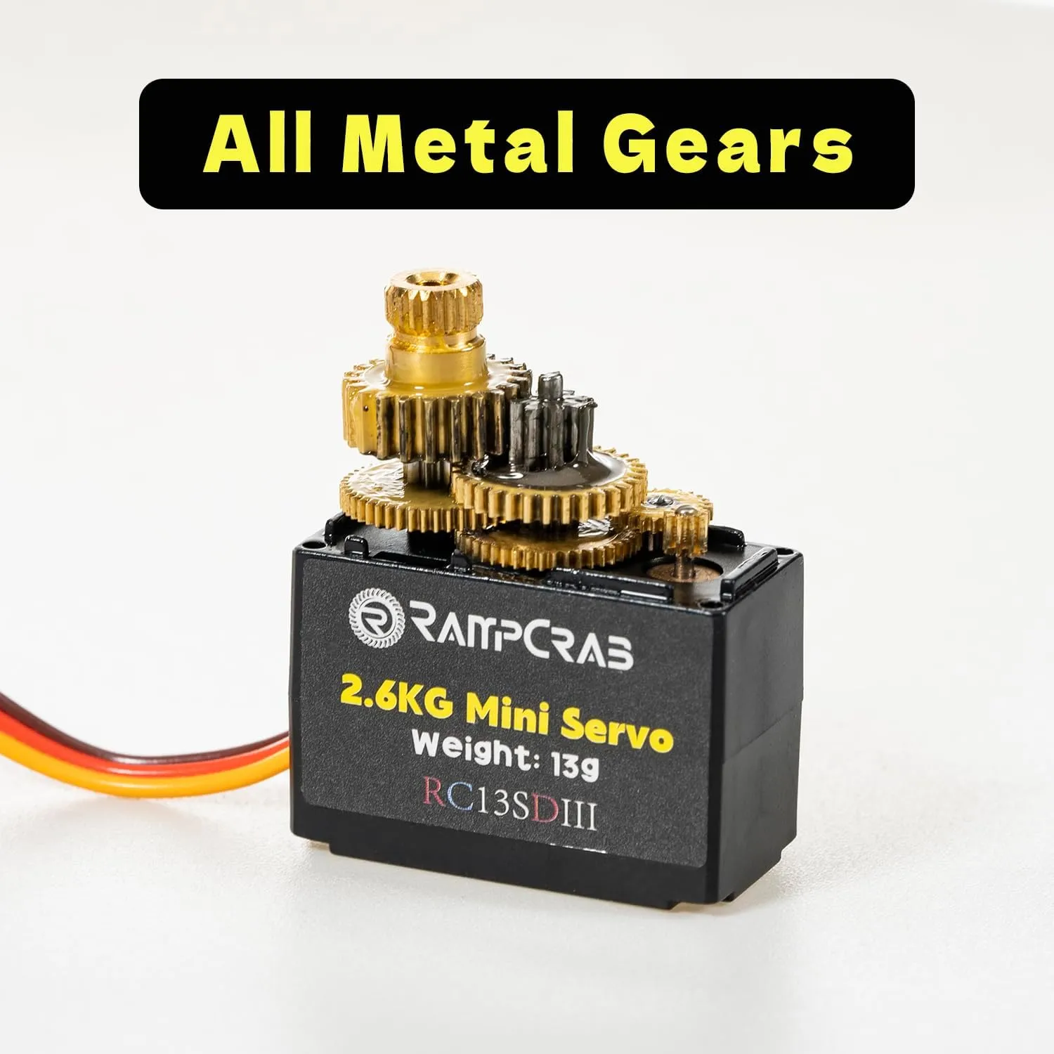 for AX24 SCX24 1/24 RC Crawler (Red Horn), 2 Sets RampCrab RC Steering Servo with Servo Mount spherical sweat feathery implicitly geologically favor and Servo Horn for SCX24 AX24, RC Car Model Parts, Upgrade Parts 