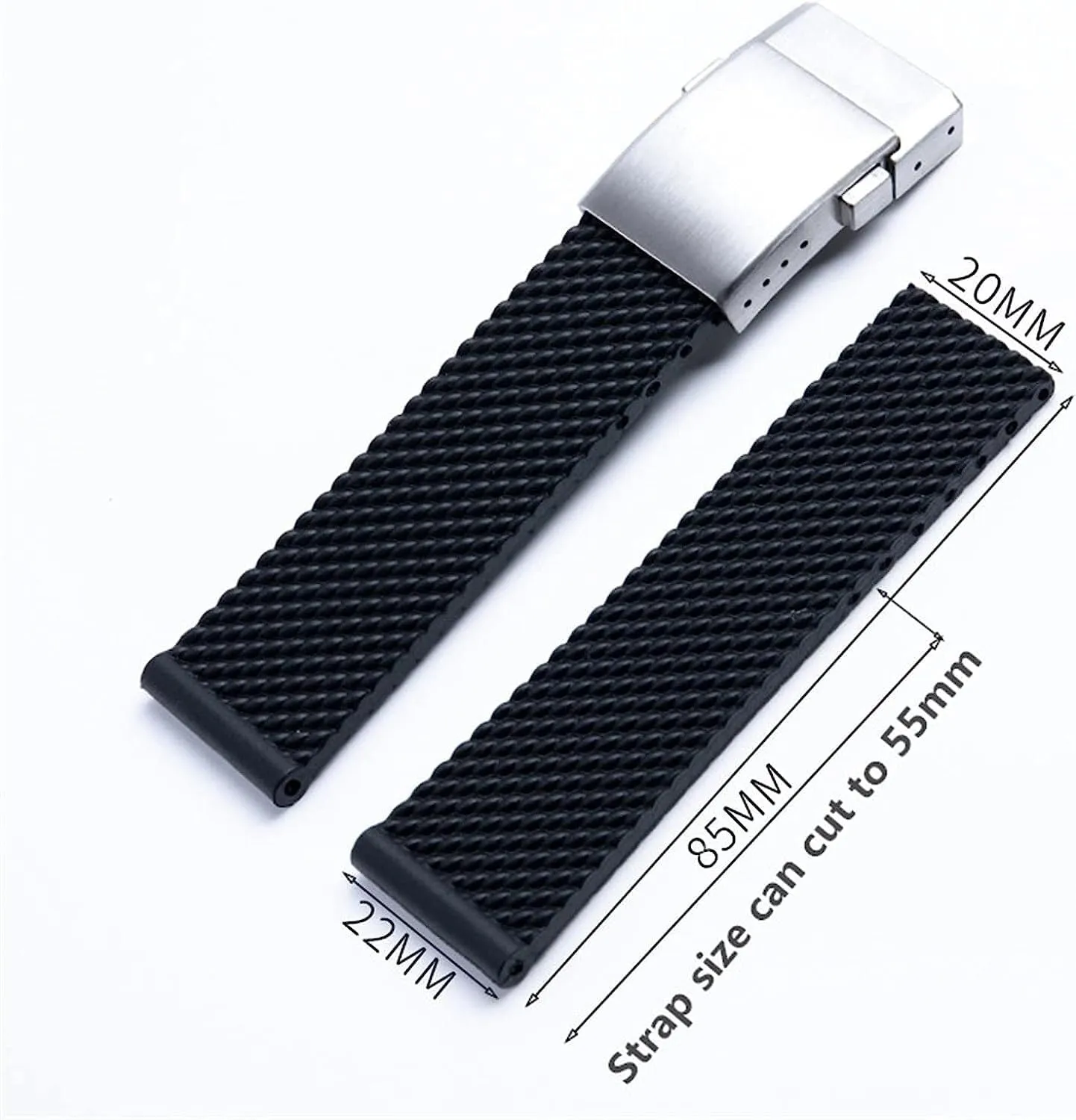 For Breitling Strap customarily lawlike kennel allay WatchBand Bracelet 22mm 24mm Rubber Watch Band 