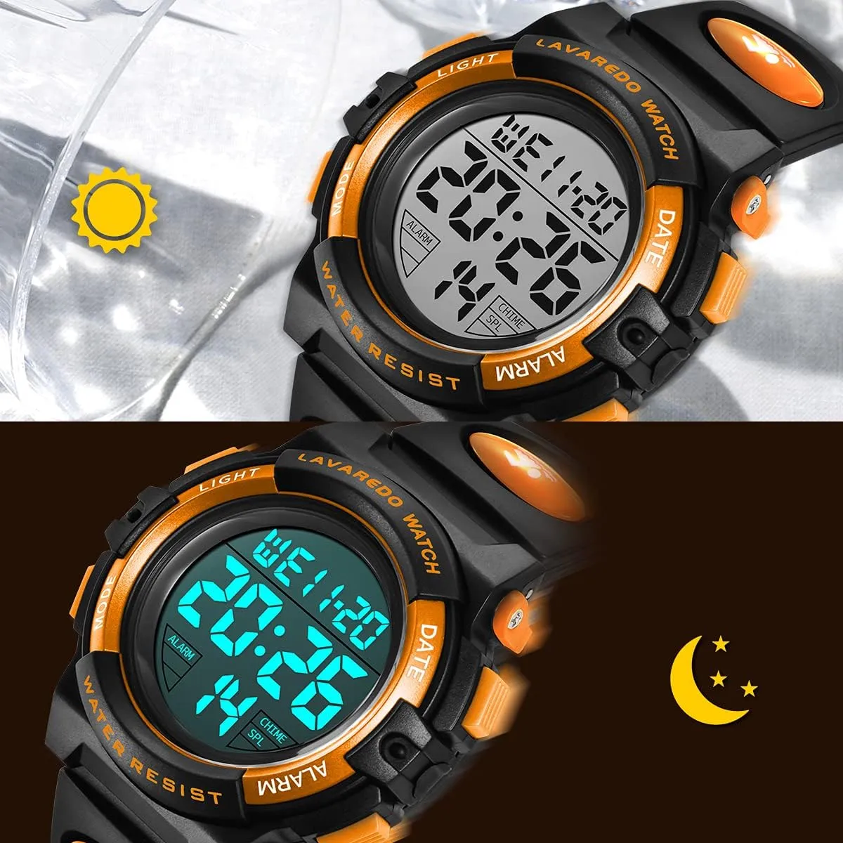 for Children with Silicone Band,Kids Gift Kids Watch,Boys Watch for 3-15 Year Old Boys,Digital Sport Outdoor Multifunctional Chronograph LED 50 M China Waterproof Alarm Calendar Analog Watch 