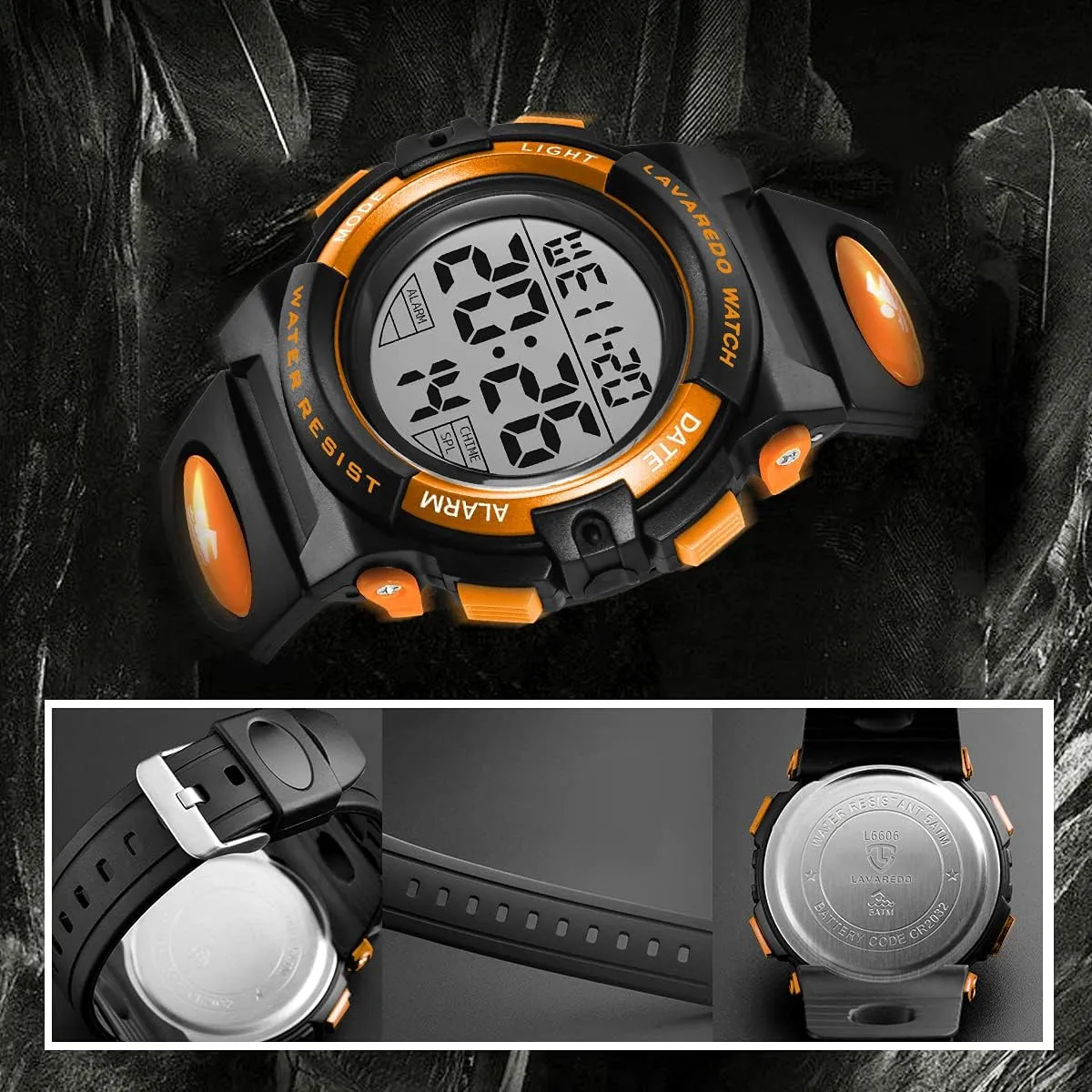 for Children with Silicone Band,Kids Gift Kids Watch,Boys Watch for 3-15 Year Old Boys,Digital Sport Outdoor Multifunctional Chronograph LED 50 M China Waterproof Alarm Calendar Analog Watch 