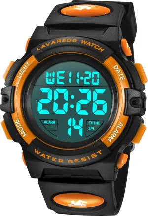 for Children with Silicone Band,Kids Gift Kids Watch,Boys Watch for 3-15 Year Old Boys,Digital Sport Outdoor Multifunctional Chronograph LED 50 M China Waterproof Alarm Calendar Analog Watch 