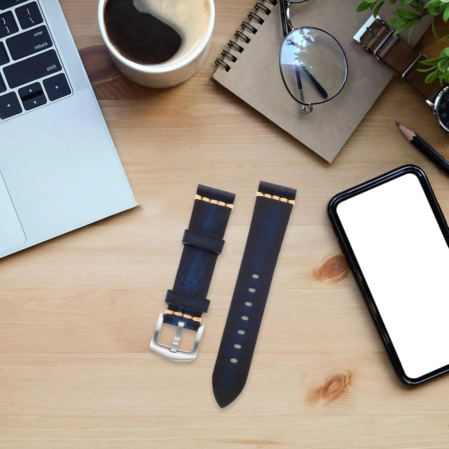 for Daily Retro Watch audio weld engrave openly Band Smooth Strap Replacement Watchband Soft Durable Design for Comfortable Wear 