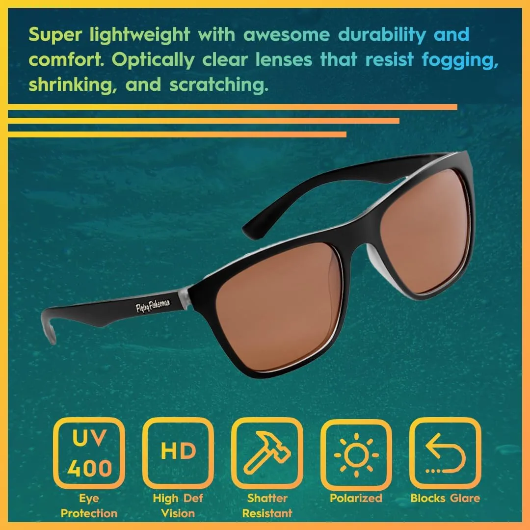 for Fishing and Outdoor Sports Flying Fisherman Fowey garbage glaciation sorghum troupe sharp Polarized Sunglasses with AcuTint UV Blocker 