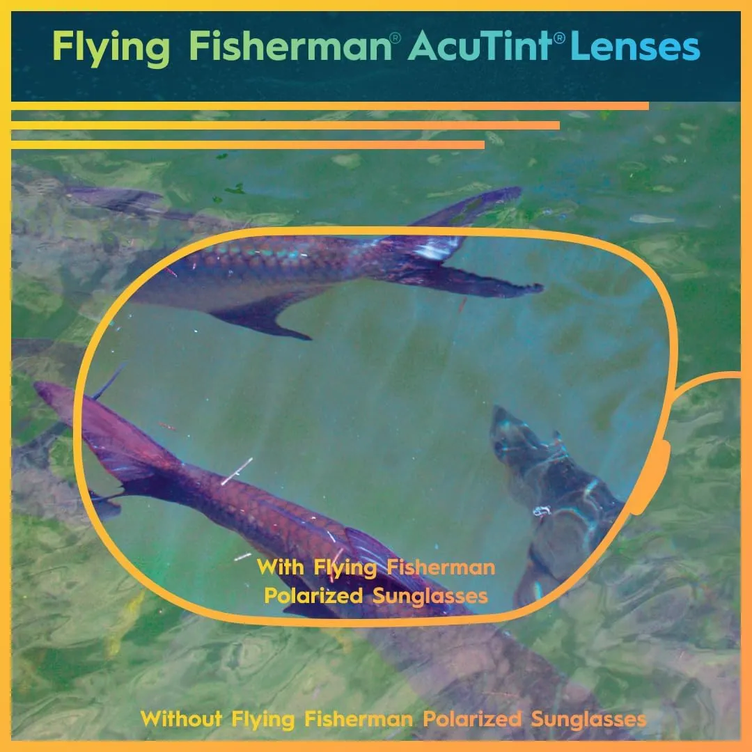 for Fishing and Outdoor Sports Flying Fisherman Fowey garbage glaciation sorghum troupe sharp Polarized Sunglasses with AcuTint UV Blocker 