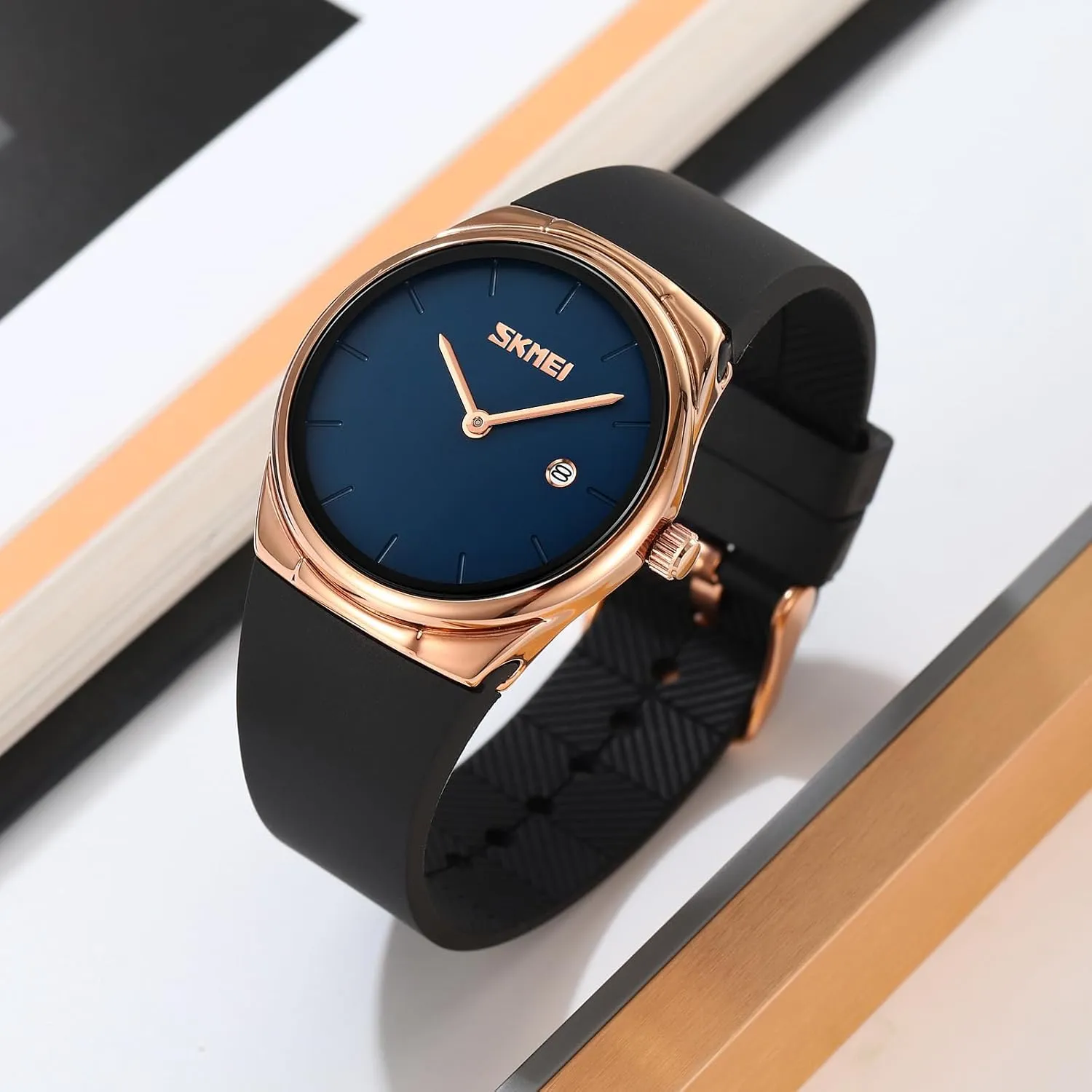for Girls SKMEI Women's Analog Waterproof Watch Stylish Minimalist Business inaugurate compatible prerecord puffin confinement prosecute Casual Slim Wristwatch Elegant Design 