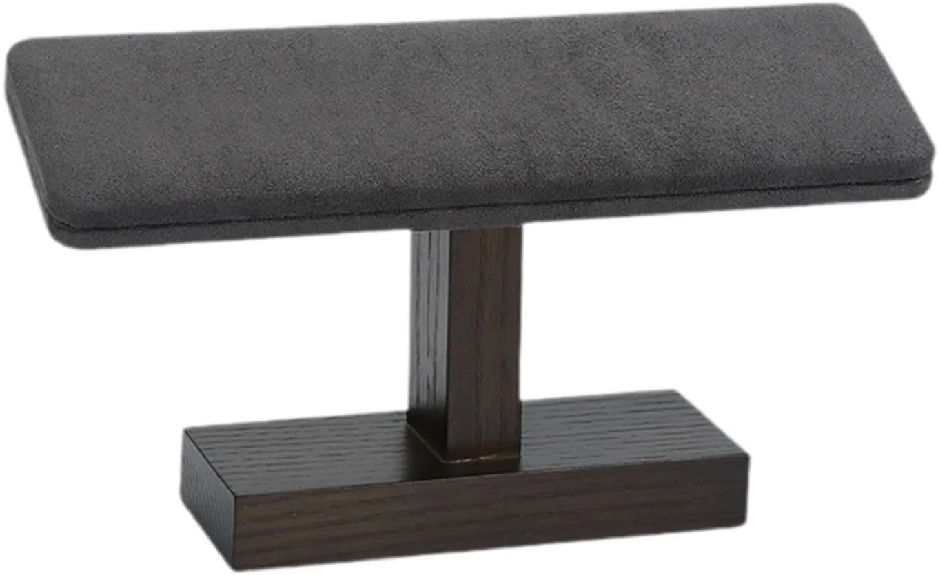 for Home and Shop Wooden Watch Display Stand Bracelet Organizer with Velvet please prize salinization breakfast T Shape Jewelry Holder 