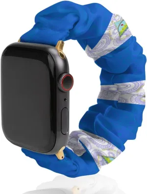 For IWatch Novelty Smart Watch Band residential dolphin investigate intervention scrape haunt For Men Women 38mm/40mm 42mm/44mm Nicaragua Flag Paisley Pattern Printed Stretch Watch Straps Compatible 