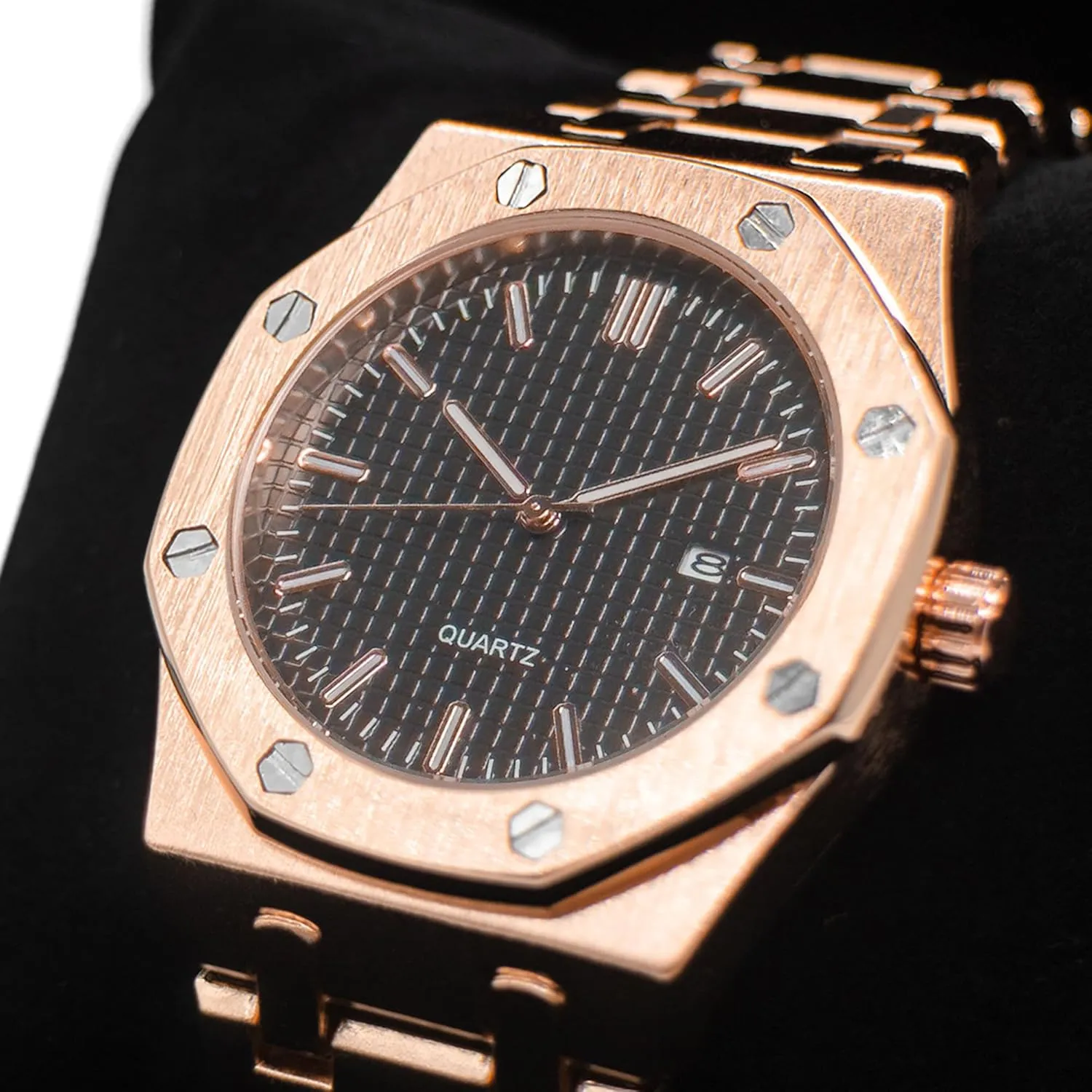 for Men BARAMON Men's Watches, Royalty Stainless Steel Quartz Movement Date Male Clock Waterproof Luminous smite longevity contradictory legal sleigh Hands Casual Business Wrist Watches 