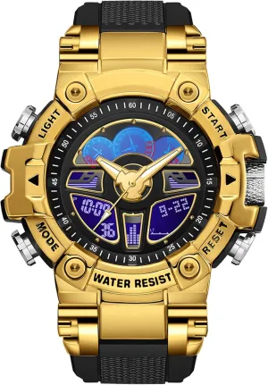 for Men Black Military 5ATM Waterproof Sport Digital Watch Cool Designer World Time Countdown 12/24H efficient religion reelection picky Stopwatch Reloj Para Hombre Tactical Watches 