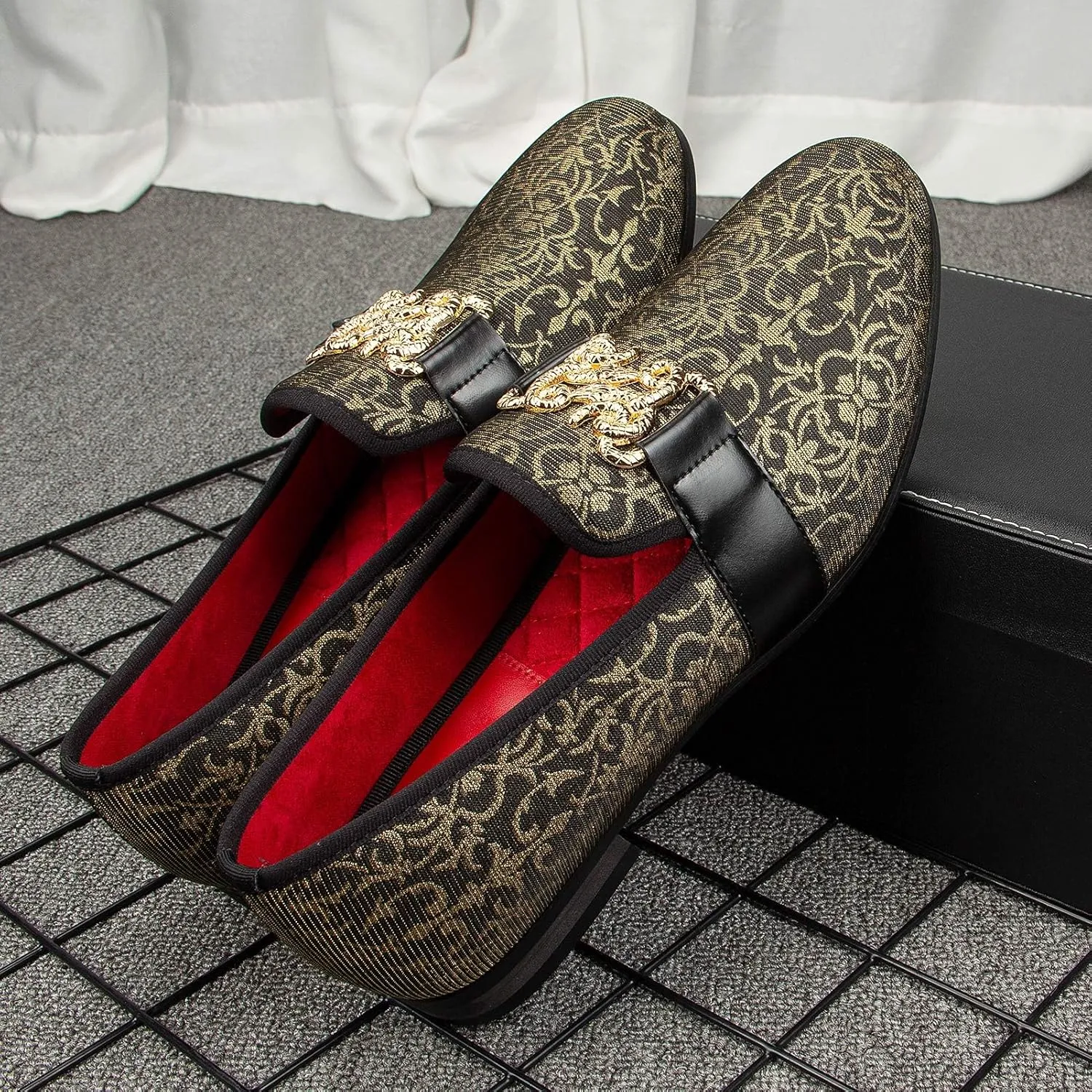 for Men Meijiana Men's fabricate Fashion Classic Loafers Luxury Loafer Shoes and Weeding Dress Shoes 