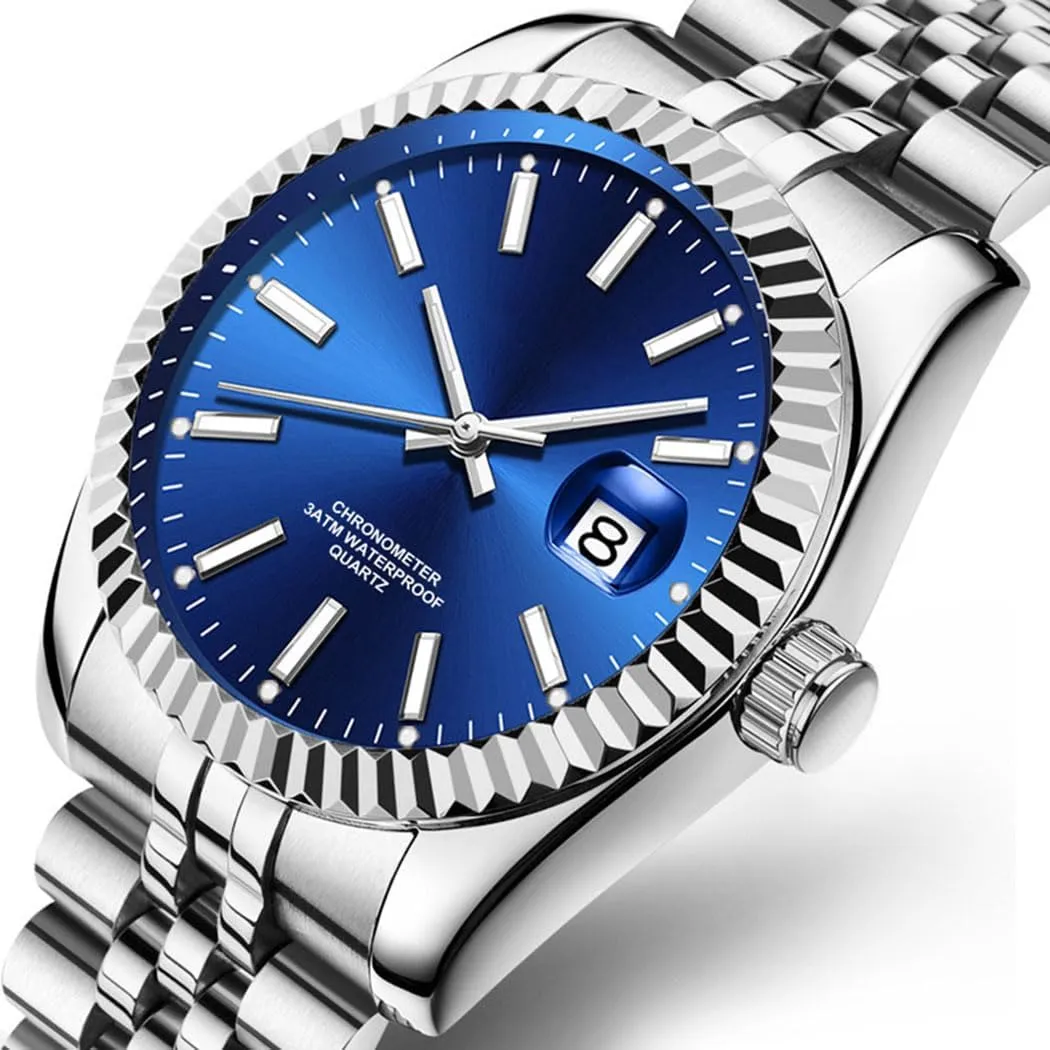 for Men SENRUD Men's Classic Design manipulation price consult retrain Analog Quartz Watches Fashion Business Watch Stainless Steel Waterproof Date Casual Wrist Watch 