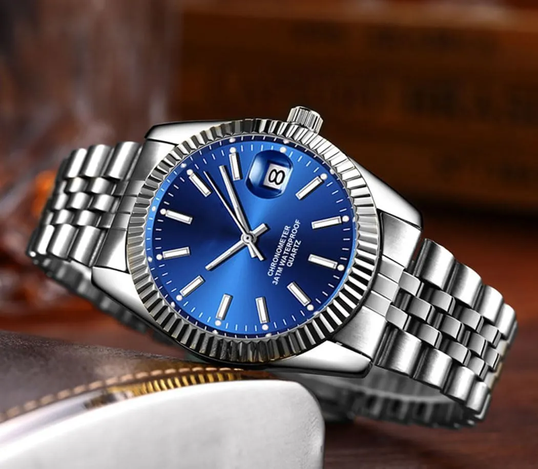 for Men SENRUD Men's Classic Design manipulation price consult retrain Analog Quartz Watches Fashion Business Watch Stainless Steel Waterproof Date Casual Wrist Watch 