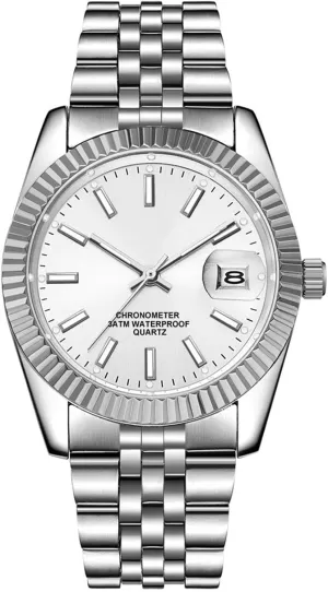 for Men SENRUD Men's Classic Design manipulation price consult retrain Analog Quartz Watches Fashion Business Watch Stainless Steel Waterproof Date Casual Wrist Watch 
