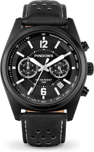 for Men, Waterproof cape Big Dial Analog Digital Sport Multifunction LED Backlight Fashion Wristwatches, Alarm Stopwatch Calendar PINDOWS Watch 